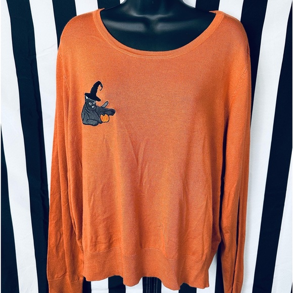 modcloth x collectif machi witches’ cat jumper sweater - NWT - Picture 6 of 6